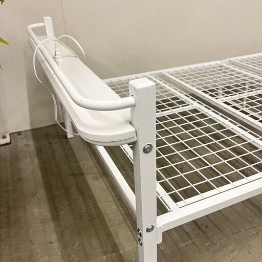  14643   コンセント付シングルパイプベッド   ◆大阪市内・東大阪市他 5,000円以上ご購入で無料配達いたします！◆ ※京都