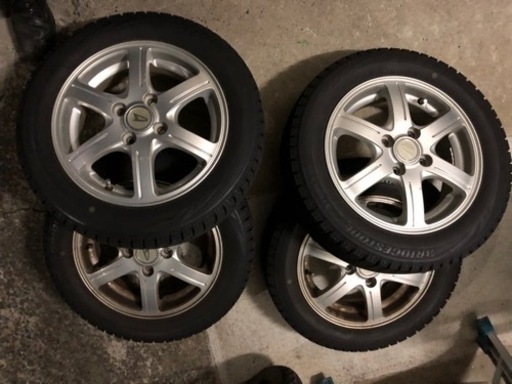 155/65R14 ブリヂストン　2017年第50週　ダイハツ純正　アルミ