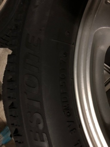 155/65R14 ブリヂストン 2017年第50週 ダイハツ純正 アルミ