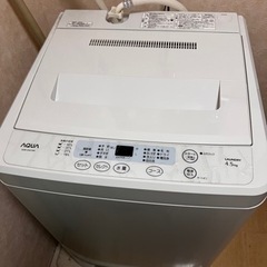 洗濯機 AQUA 4.5kg 2013年製【お取引者決定】の画像