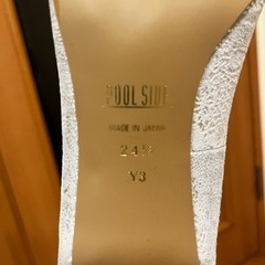 パンプス 24.5 Poolside ブライダル 極美品の画像