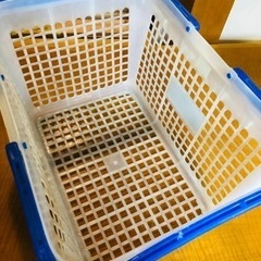 お買い物かご🧺 収納BOXとしても✨青色バージョンの画像