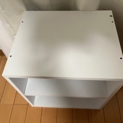 カラーボックス　白の画像