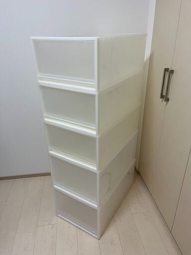 【早いもの勝ち】無印良品の衣装ケース5個セット売ります。