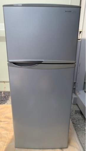 SHARP SJ-H12W-S ノンフロン冷凍冷蔵庫 グレー 2014年製 118L