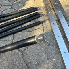 折りたたみカヤックや軽量カヤックの収納に使ってました支柱とバーのセット！　軽量カヤックの収納に最適！の画像