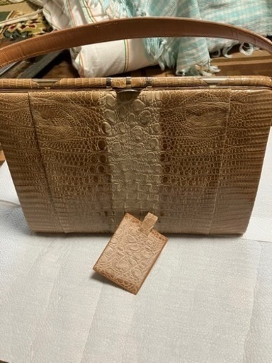 ワニ革ハンドバッグ　保管品　美品