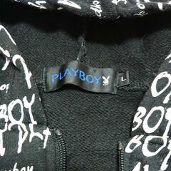 PLAY BOYパーカーLサイズ　レディースの画像