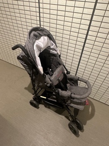 【数回使用】日本育児 kinderwagon DUOシティHOPII グレーデニム