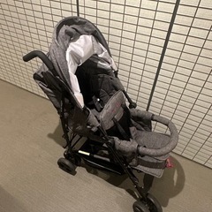 数回使用】日本育児 kinderwagon DUOシティHOPII グレーデニム