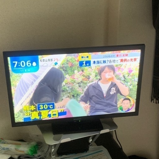 液晶テレビ sharp aquos 2T-C22DE-B