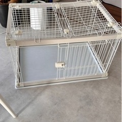 アイリスオーヤマ ウッディサークル ホワイト 小型犬用 幅97.5×奥行66.5×高さ55.5cmの画像