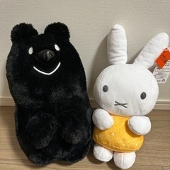 ミッフィーとクオッカのぬいぐるみ