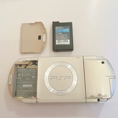PSポータブル PSP1000 シャンパンゴールド　本体　充電器　バッテリー　ゲーム　327の画像
