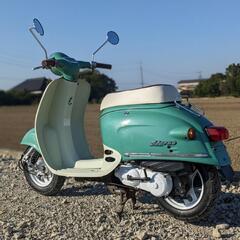 ホンダ ジョルノ AF24 グリーン 2スト シート新品 グリップ新品 タイヤ新品 駆動系点検交換済みの画像