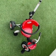 三輪車　ides コンポ　押手棒　赤　アイデス　折り畳み　カード...