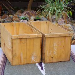 【ご購入者様へお渡し済み】【USED】リンゴ箱(中古リンゴ箱)×...