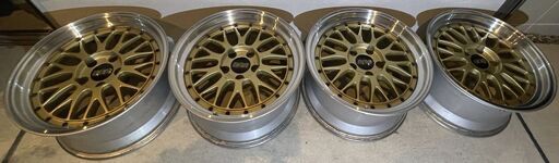 BBS LM073 17インチ 9J +20 ET20 5H PCD114.3 5穴 ゴールド