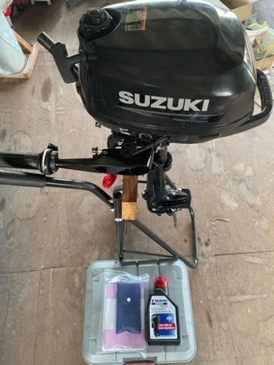 引取限定　発送不可　スズキ2馬力船外機　DF2S 令和3年2月製　かなり綺麗です