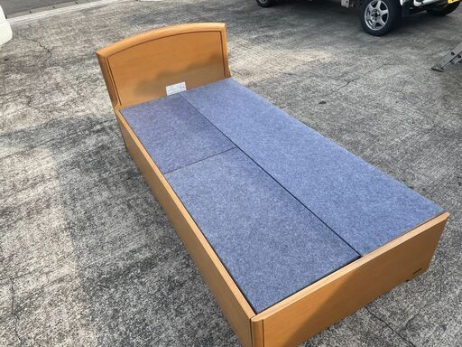 大塚家具　シングルベッドフレーム　1024×2020×950　分解組み立て式　引き出し付き