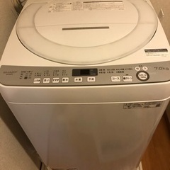 シャープ洗濯機　7kg  2020年