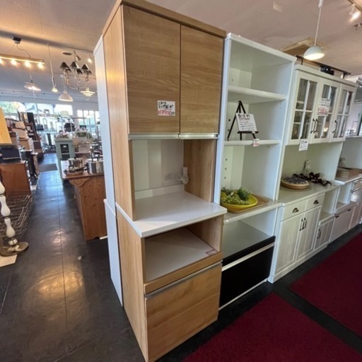 ニトリ レンジボード レンジ台 キッチンボード ナチュラル 収納