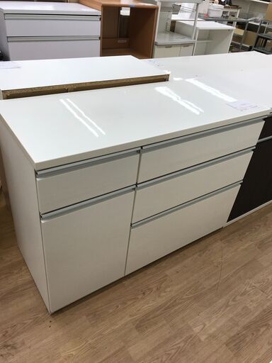 ★ジモティ割あり★ ニトリ キッチンカウンター ホワイト H86×W120×D50 クリーニング済み KJ3456