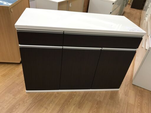 ★ジモティ割あり★ ニトリ キッチンカウンター ブラウン H86×W120×D51 クリーニング済み KJ3457