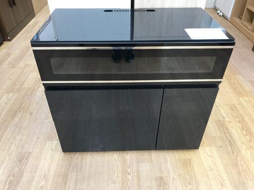 ★ジモティ割あり★  キャビネット ブラック H70×W80×D45 クリーニング済み KJ3458