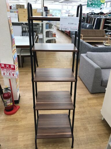 ★ジモティ割あり★  スチールラック ブラウン H150×W45×D40 クリーニング済み KJ3459