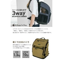 エアバギー  猫、小型犬用リュックの画像