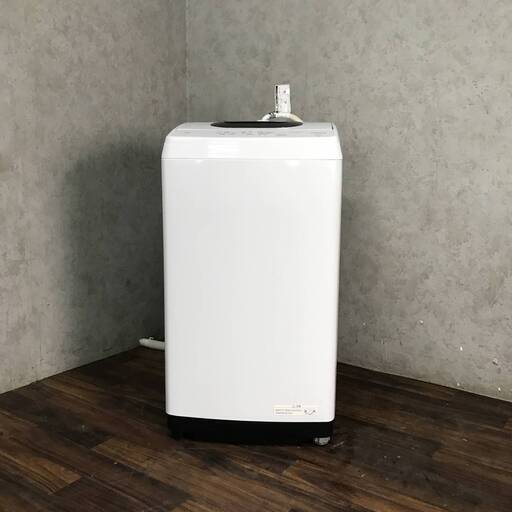 WY8/18 日立 HITACHI 全自動電気洗濯機 NW-50G形 2021年製 5.0kg 100V ピュアホワイト 白 美品 ※動作確認済み