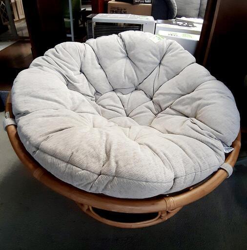 【引取先決まりました！】 ニトリ パパサンチェア ラタンチェア 籐椅子 一人用ソファー パーソナルチェア ラウンジチェア ラタン アジアン アジアンテイスト