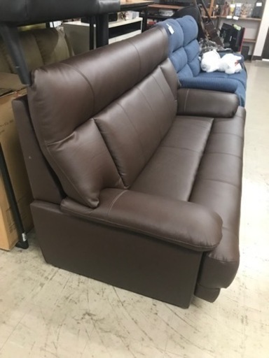 取引場所　南観音　O2311-150 3人掛けソファ　ダークブラウン　中古美品