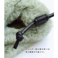 ファーショルダーバッグ　ミニショルダーバッグの画像