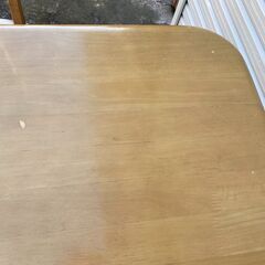 P0526 ダイニングテーブルセット　椅子2脚　ブラウン　ナチュラル　北欧風　幅120㎝の画像