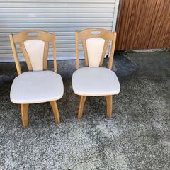 P0526 ダイニングテーブルセット　椅子2脚　ブラウン　ナチュラル　北欧風　幅120㎝の画像