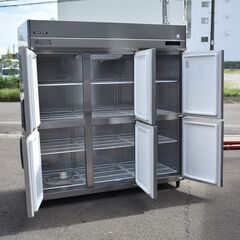 ≪yt958ジ≫ フクシマガリレイ 業務用冷蔵庫 GRD-180RM 2021年製造 AC100V 6ドア 幅180 簡易動作確認済 匂いあり 現状品 50827-07の画像