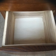 中古　大塚家具　袖机　ブラウン系の画像