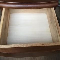 中古　大塚家具　袖机　ブラウン系の画像