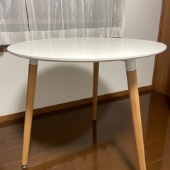 11/8迄に取りに来れる方　白80cm丸テーブル