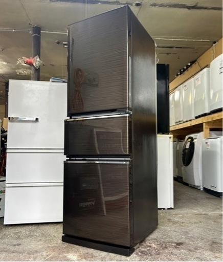 札幌引取り歓迎 美品 20年製 三菱 MITSUBISHI 272L 3ドア冷凍冷蔵庫 MR-CX27E-BR グロッシーブラウン