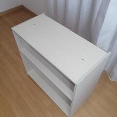ニトリ　連結できるNカラボ　ワイド2段（ホワイトウォッシュ）の画像