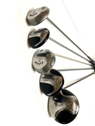 【豪華！】◆Callaway キャロウェイ X-18 等◆ゴルフクラブ 全12本セット＋ キャディバッグ＋付属品多数付き