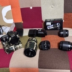 📷【総額数十万円】デジタル一眼レフカメラ フラッグシップ機 各レンズ Nikon OLYMPUS Canon フィルムカメラ iPhone スマホ用望遠レンズ ストロボ など【全てまとめての金額】保管場所での引き取りは値引きします