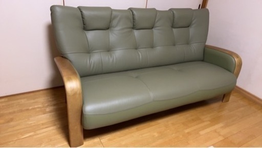 カリモク　ソファ　三人掛け　5000円