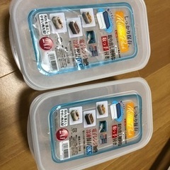 タッパー 2.4ℓ ふたつ
