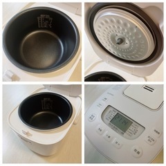✨新品同様✨ アイリスオーヤマ 炊飯器 5.5合 50銘柄炊き分け機能 極厚火釜　ホワイト RC-MEA50-Wの画像