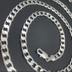 925スターリングシルバークラスプネックレスの画像