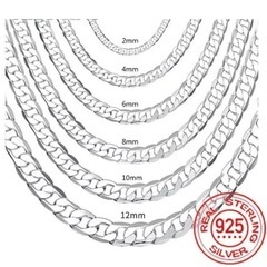 925スターリングシルバークラスプネックレスの画像